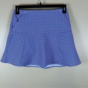 Polo Ralph Luaren Ladies Size Small Liberty Square Golf Skort Blue white